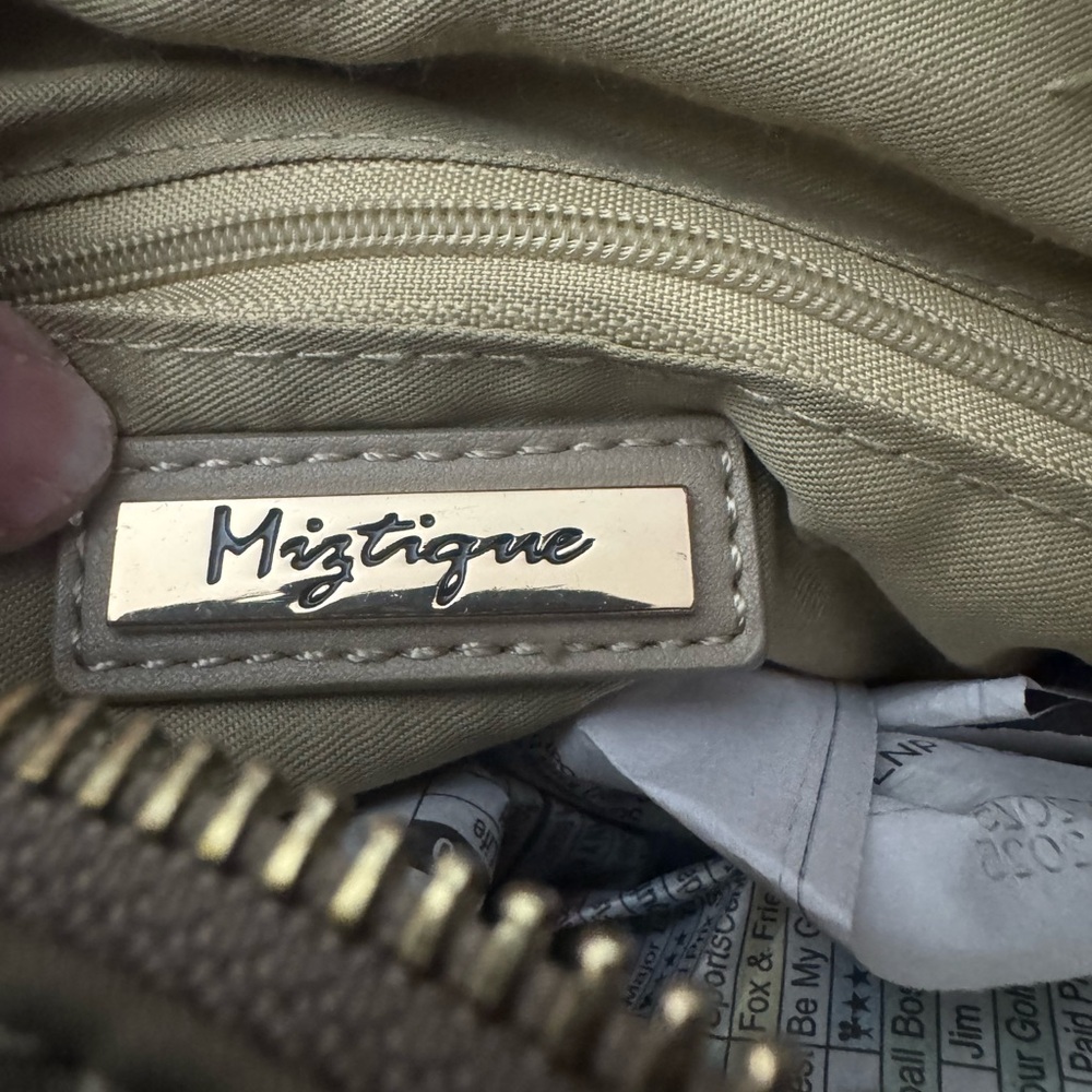 Miztique Beige Crossbody Bag - Picture 4 of 6